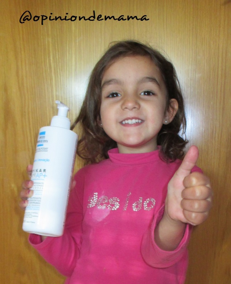 Marta feliz con su crema