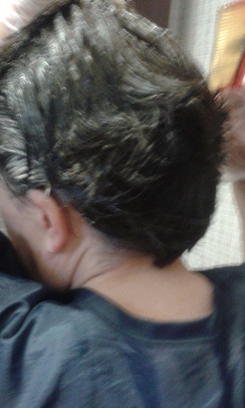 Tras la aplicación del tinte!!