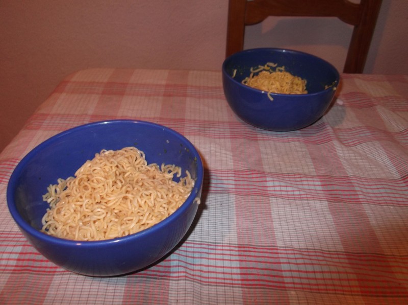 Hoje o jantar é noddles