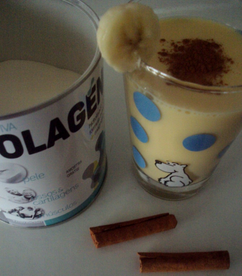 Smoothie de banana com canela