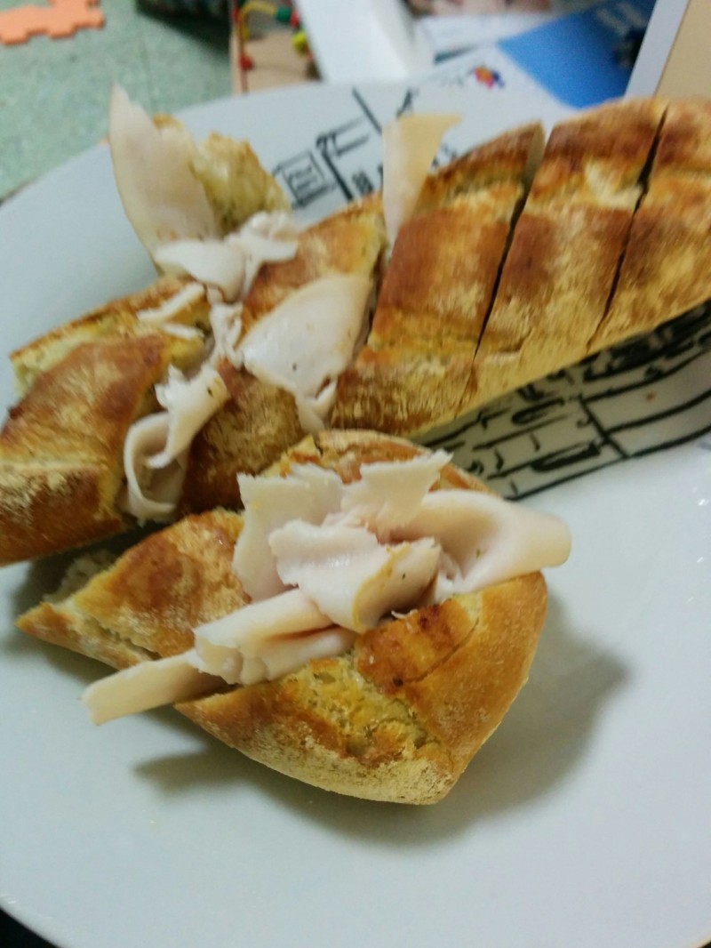 Pan de ajo y jamón