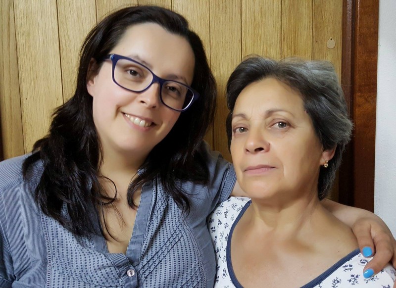Eu e a minha mãe!!