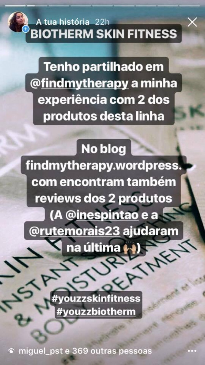 Experiência Biotherm Skin Fitness