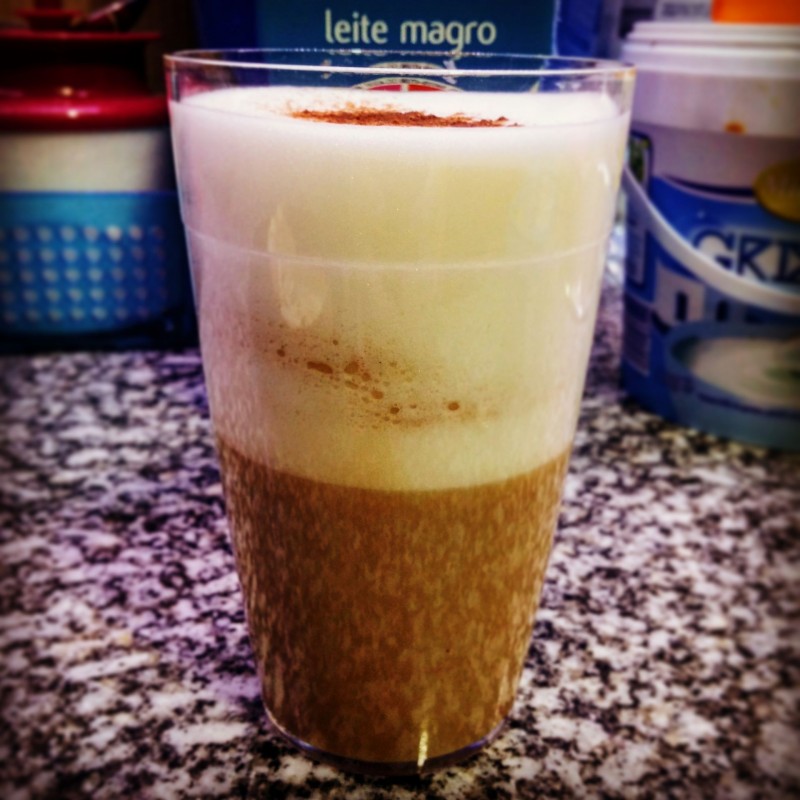 O cappuccino tradicional.