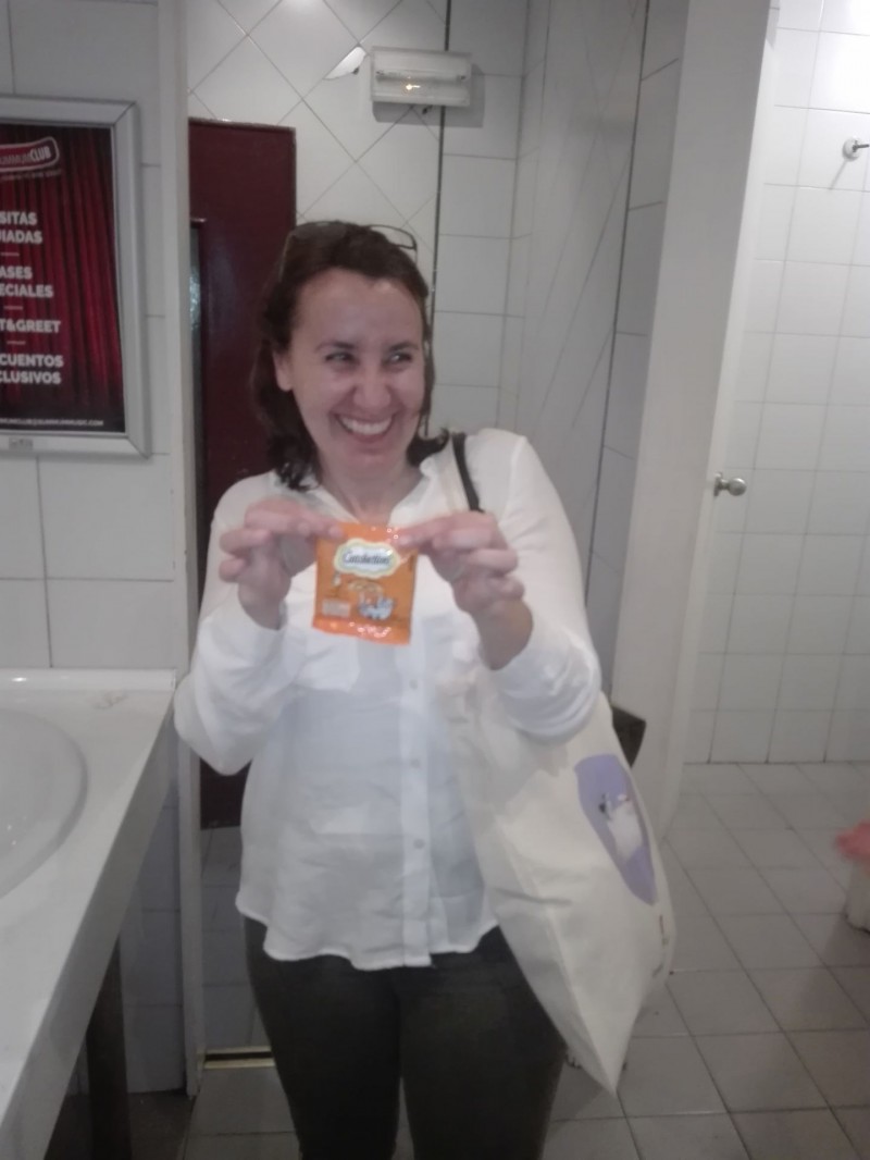 En el baño