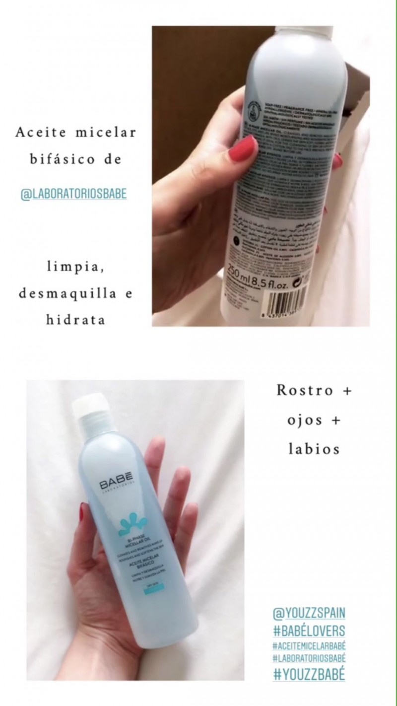 Aceite micelar bifásico Babé