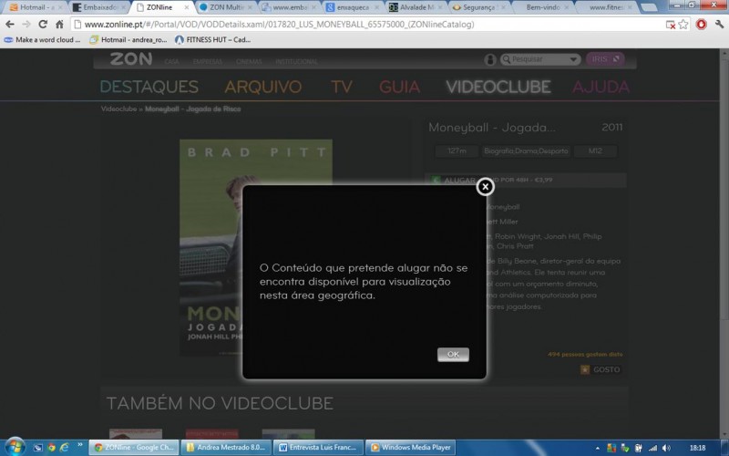 Aluguer de filme