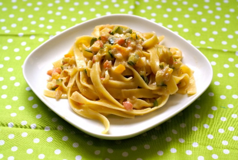 momento2: fettucine com salmão