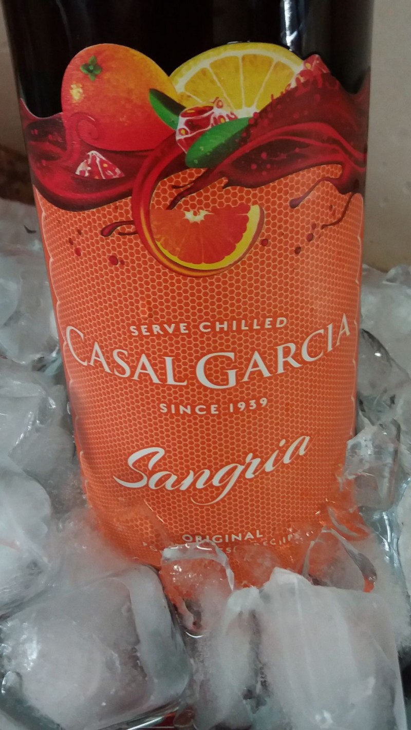 A Sangria Casal Garcia so se bebe bem fresquinha